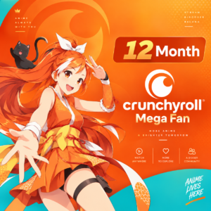 (ملف خاص)Crunchyroll Mega Fan 12 Months one profile
